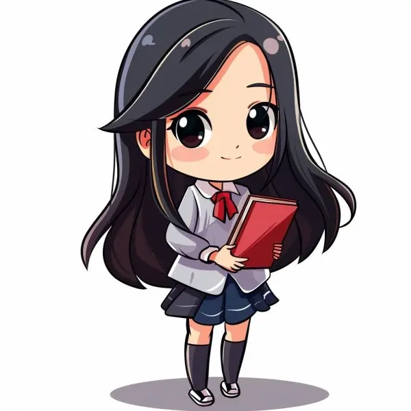 Khám phá hình ảnh đọc sách chibi đáng yêu