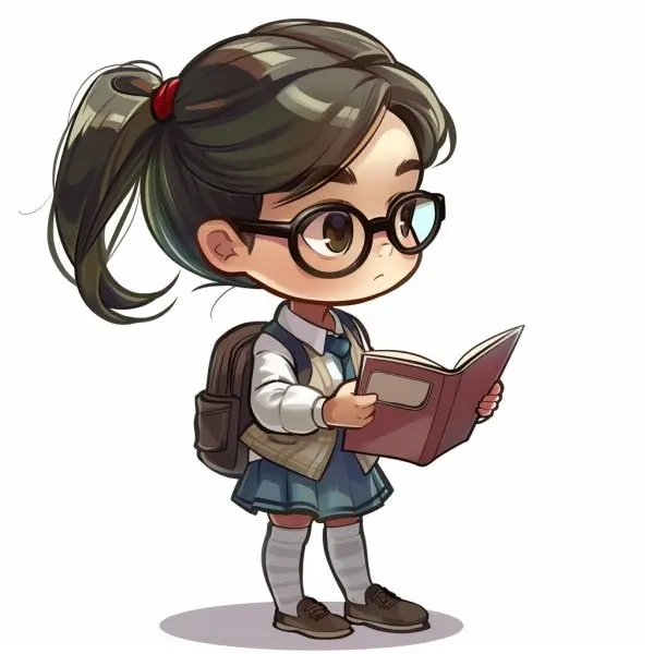 Tổng hợp chibi học sinh nữ xinh xắn dễ thương