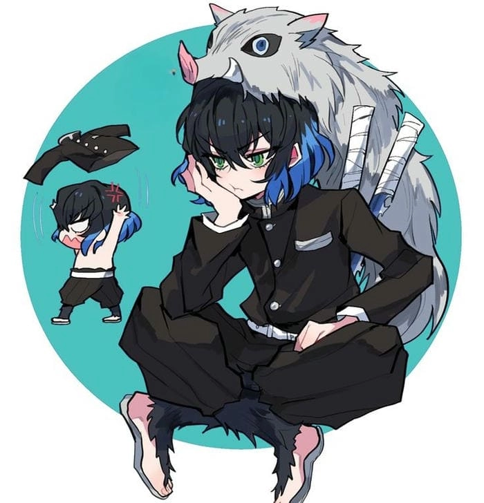 Tận hưởng hình ảnh inosuke chibi ngầu cực chất
