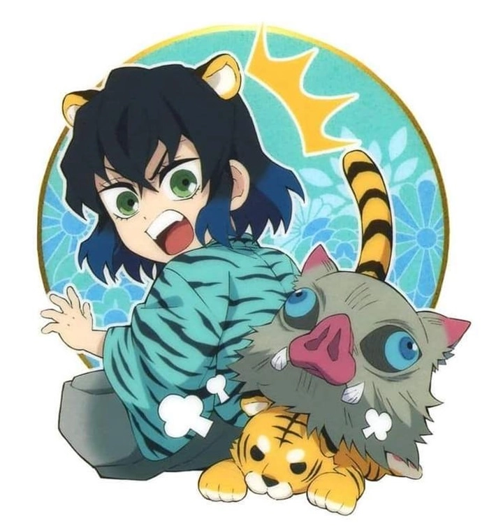 Fan yêu thích demon slayer inosuke chibi đừng bỏ