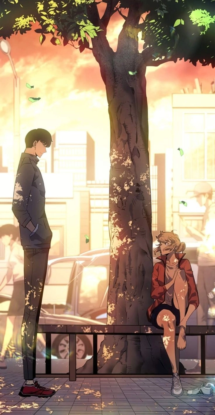 Solo Leveling Cha Hae In and Sung Jin Woo