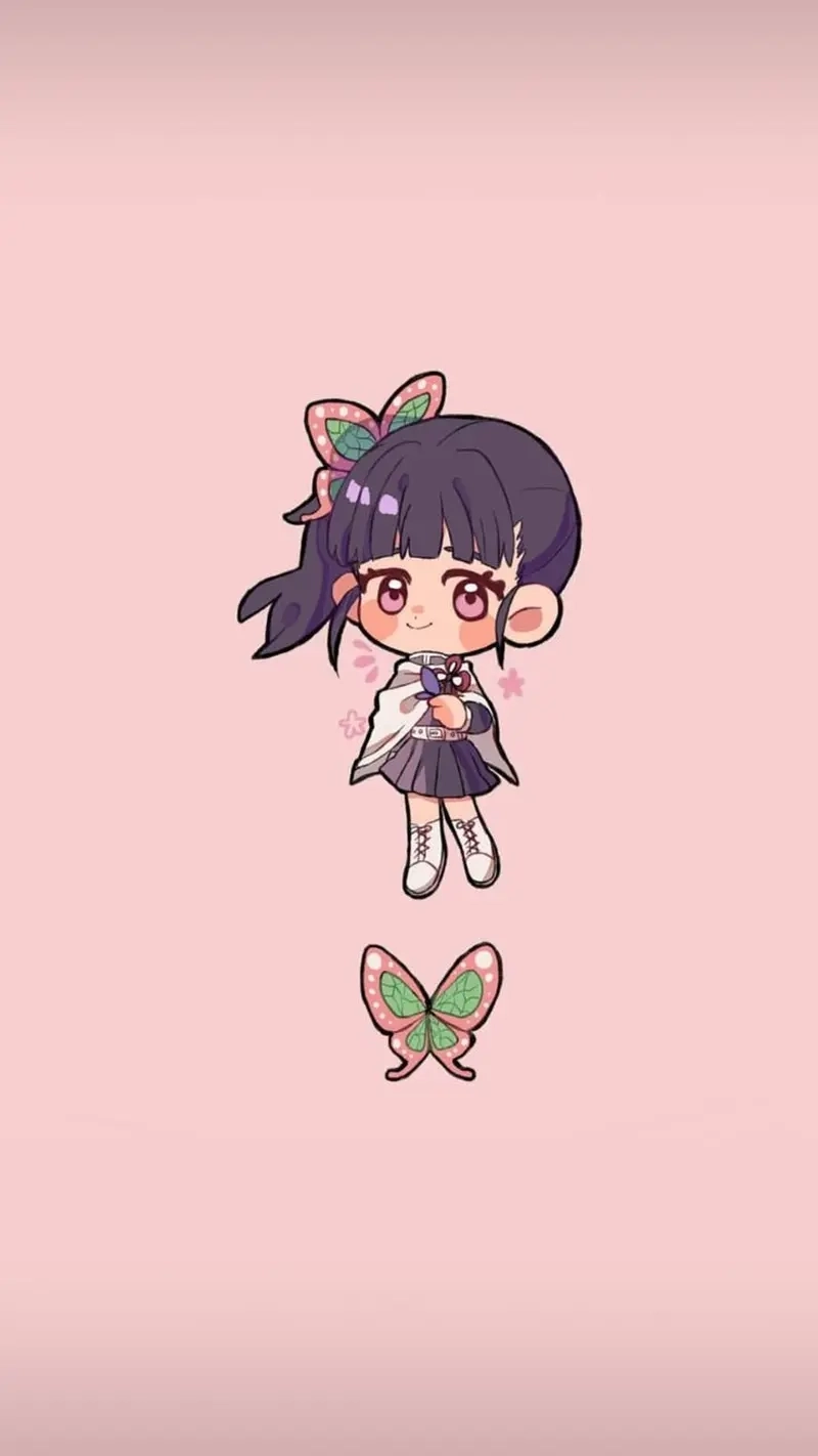 Kanao Tsuyuri chibi phong cách hoạt hình đơn giản mà cuốn hút