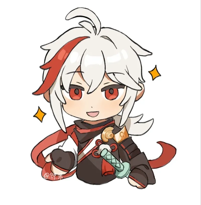 Thư giãn với kazuha toyama chibi siêu dễ thương