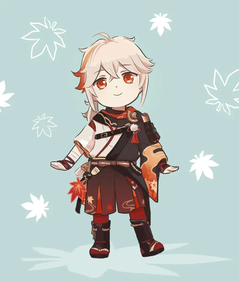 Bộ ảnh genshin impact kazuha chibi cực chất