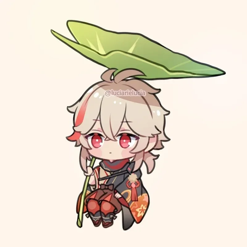 Tải hình kazuha chibi png transparent nền trong