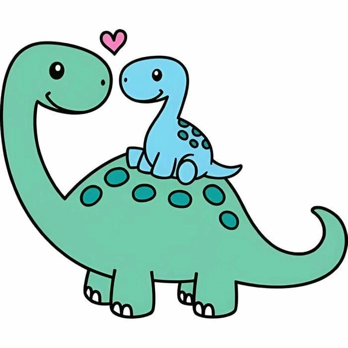 Cách vẽ chibi khủng long đơn giản mà đẹp