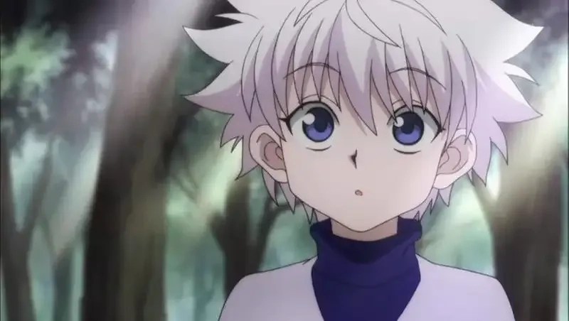 Killua avatar thường gắn với ánh mắt lạnh và tóc trắng