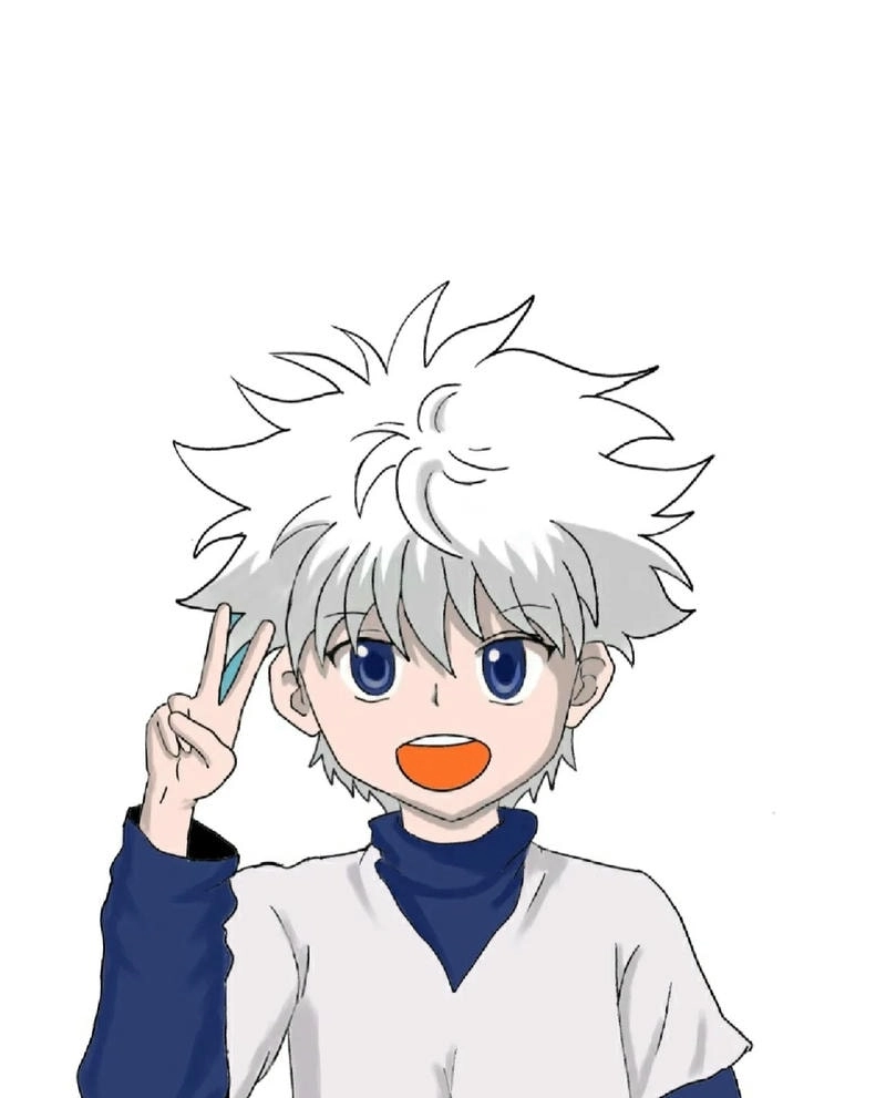 Killua chibi kawaii được fan vẽ với style Nhật Bản cổ điển