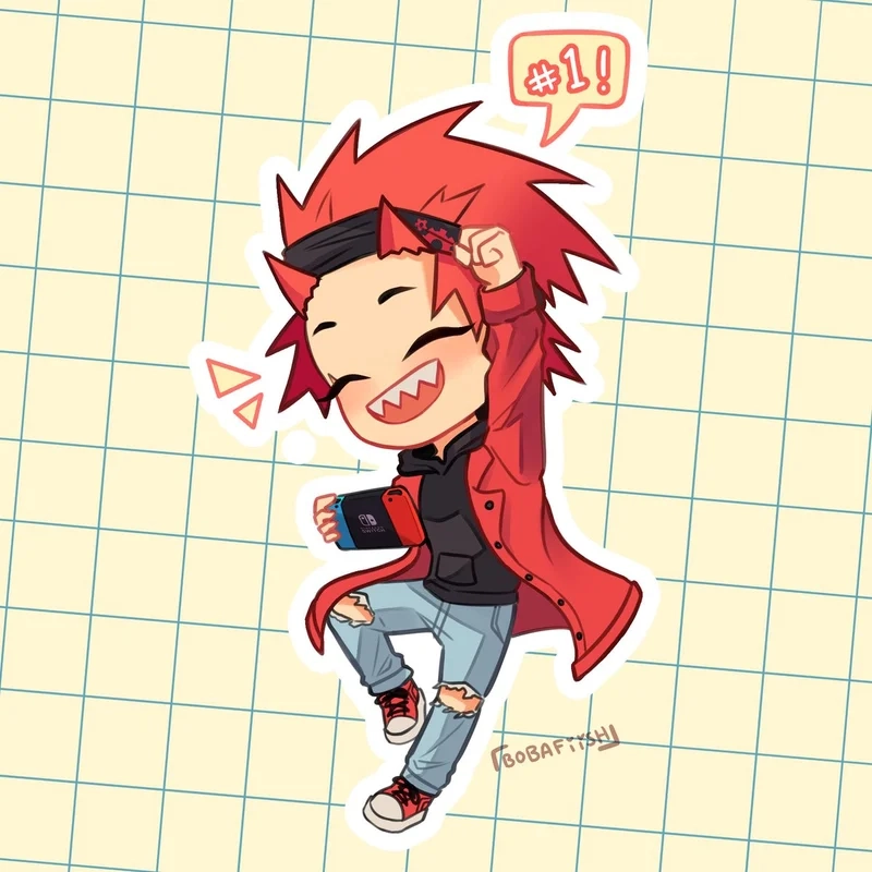 Eijiro Kirishima chibi siêu dễ thương và cá tính