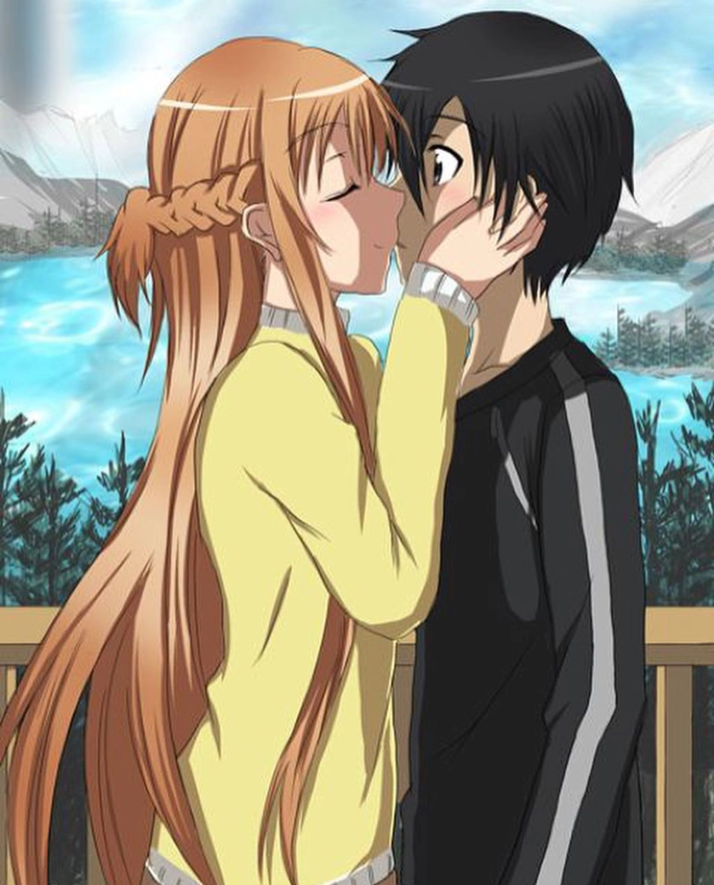 Anime Kirito x Asuna tình yêu kỳ ảo