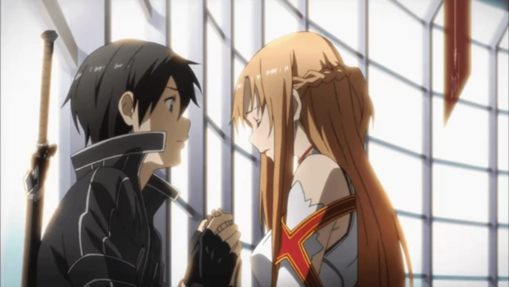 Kirito x Asuna kiss khoảnh khắc ngọt ngào