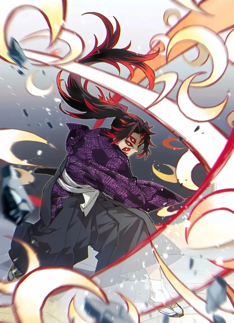 Kokushibo fanart nghệ thuật đẹp mê hoặc người xem