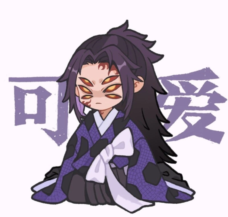 Ảnh Kokushibou chibi phong cách hoạt hình độc đáo