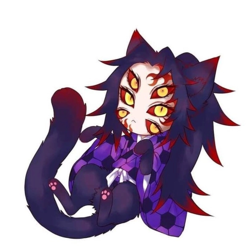 Kokushibo chibi art sáng tạo với màu sắc rực rỡ