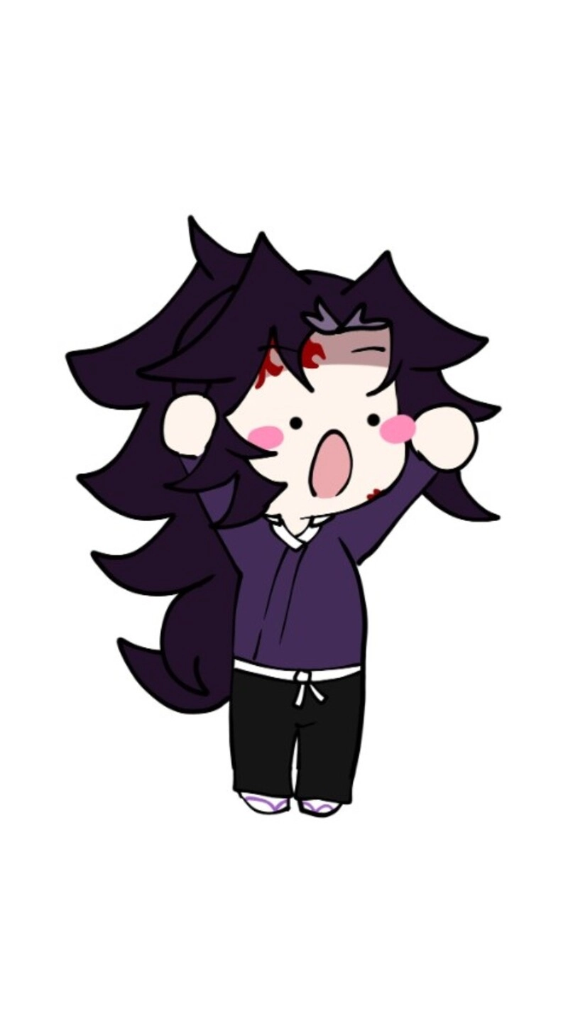 Kokushibo chibi manga biểu cảm hài hước đáng yêu