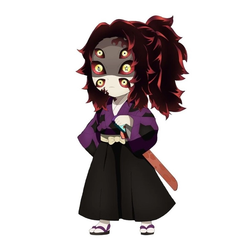 Kokushibo chibi official art nét vẽ chuẩn mực chất lượng