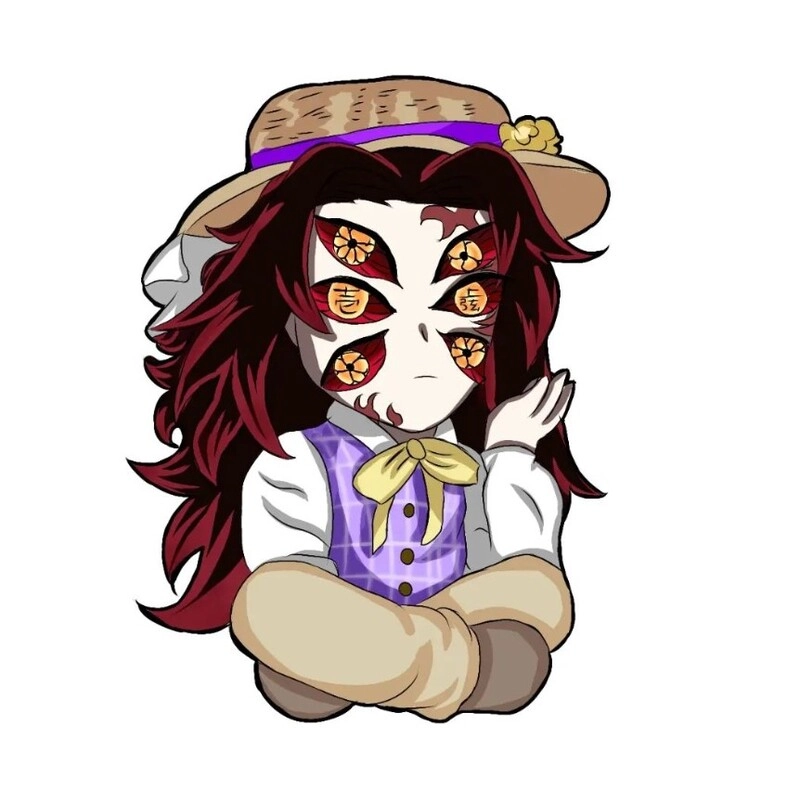 Kokushibou chibi thể hiện sự dịu dàng hiếm thấy