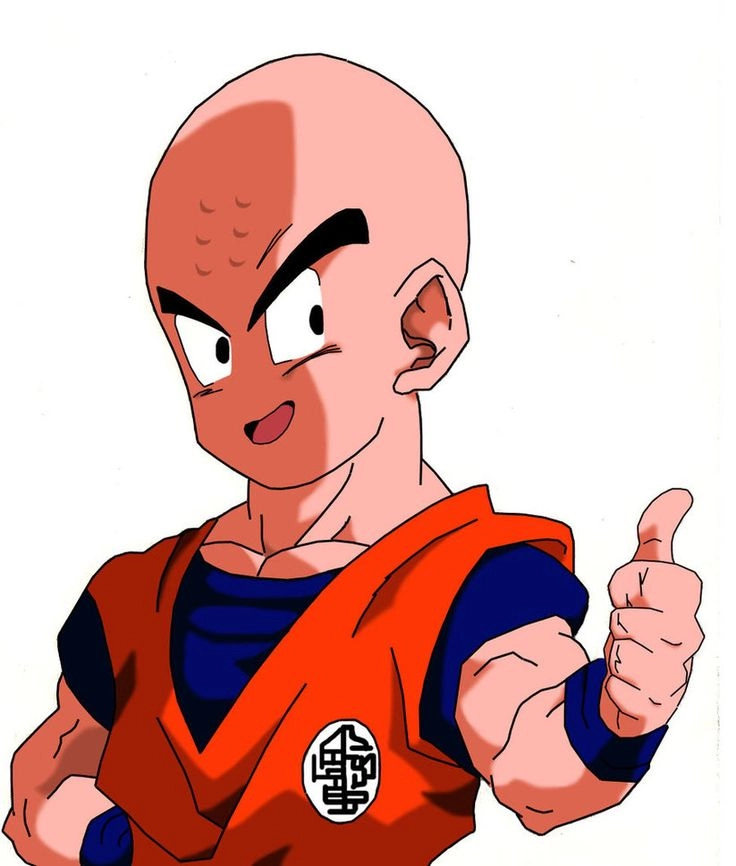 Krillin lúc nhỏ đồng hành cùng Goku từ những ngày đầu