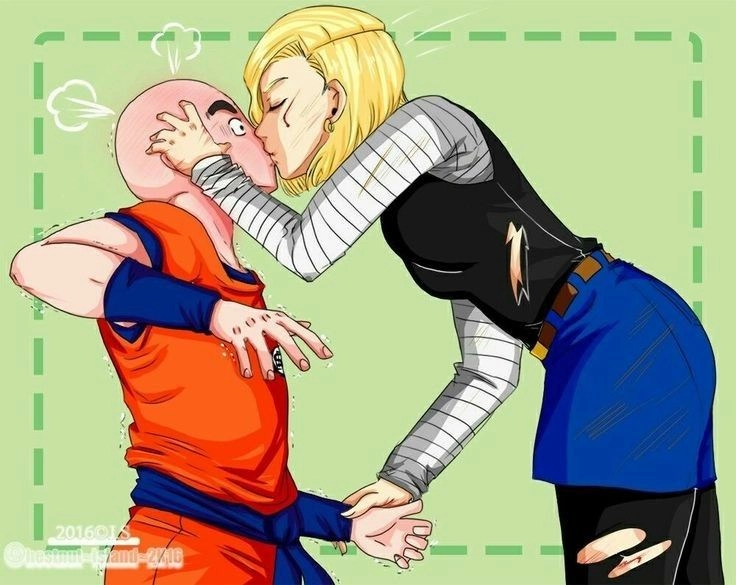 Android 17 x Krillin hai chiến binh từ đối thủ thành bạn