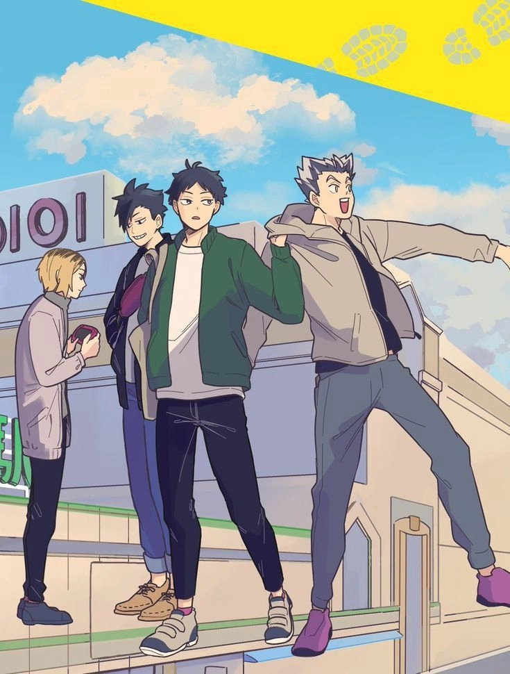 Bokuto x Akaashi x Kuroo x Kenma nhóm bạn cực ăn ý
