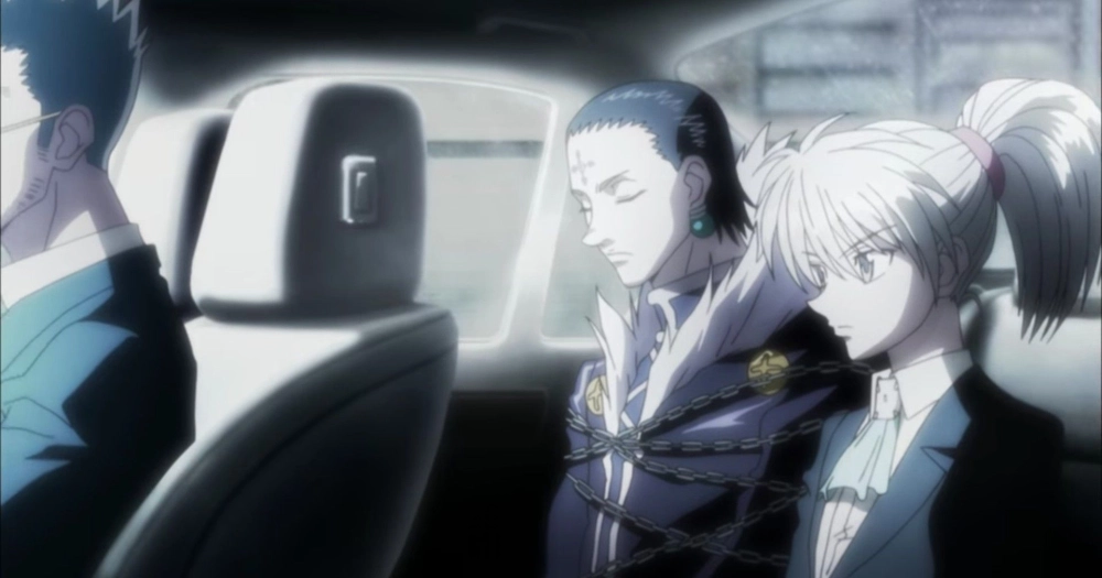 Chrollo x Kurapika truyện tranh thể hiện sự đối đầu căng thẳng