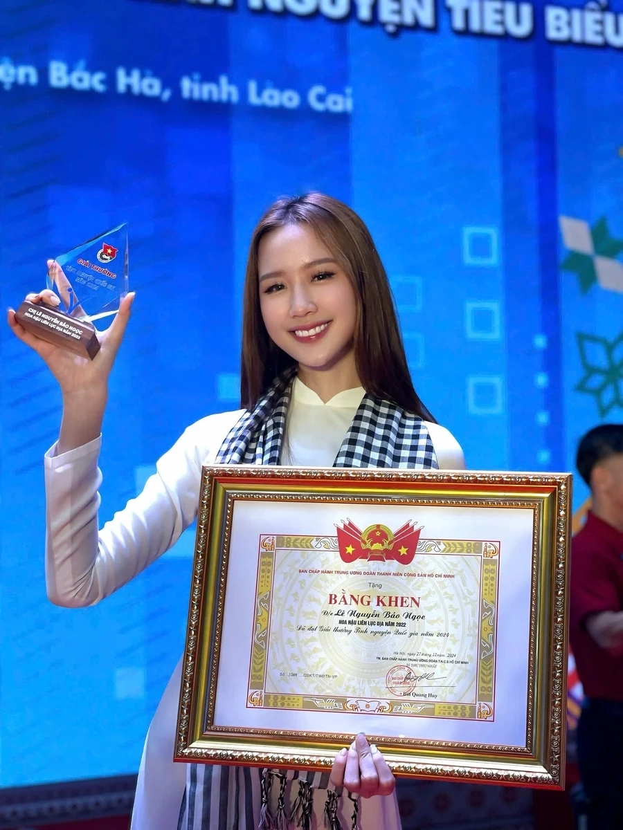 Khoảnh khắc đăng quang làm rõ Lê Nguyễn Bảo Ngọc là hoa hậu gì