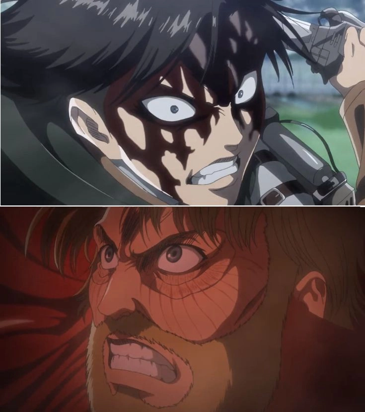 Levi vs Zeke trận chiến đẫm máu và giận dữ