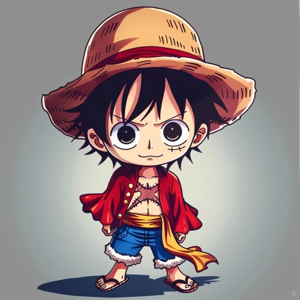 Khám phá luffy chibi cute siêu đáng yêu