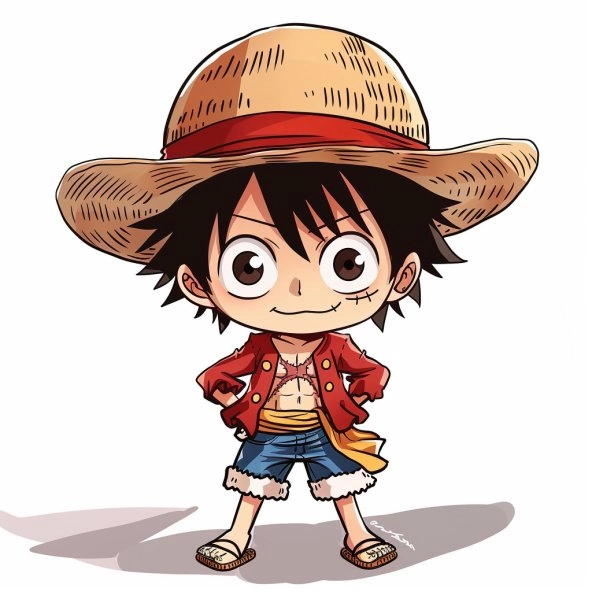 Ngắm nhìn luffy cute chibi phiên bản siêu dễ thương