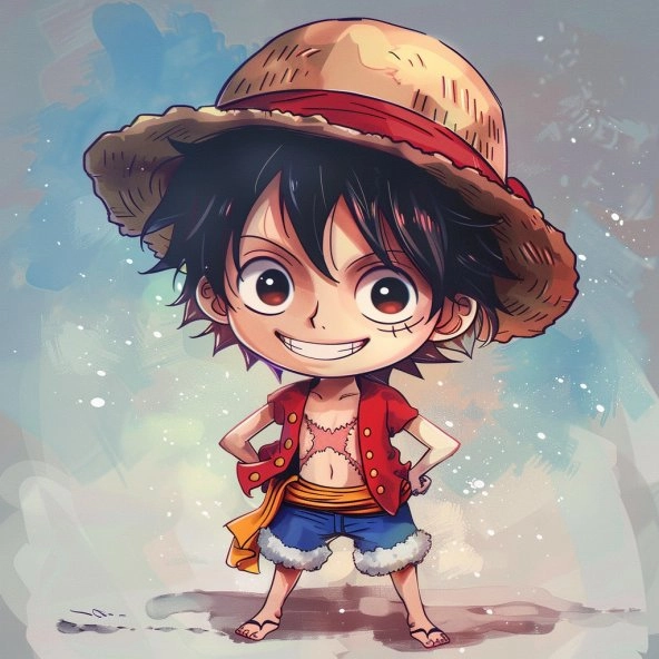 Chiêm ngưỡng hình luffy chibi cute nổi bật