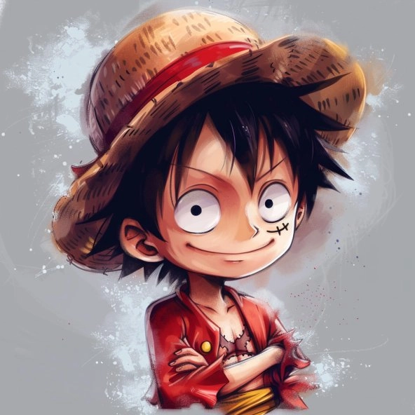 Cài ngay hình nền luffy chibi cho điện thoại
