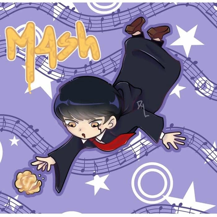 Biểu cảm ngộ nghĩnh của mashle chibi face hài hước