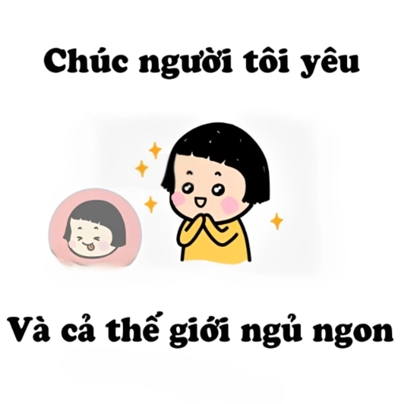 Bé ngoan mỗi tối là có ngay meme chúc bé ngủ ngon