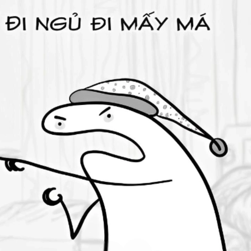 Nụ cười trước giấc ngủ là nhờ meme chúc ngủ ngon hài hước