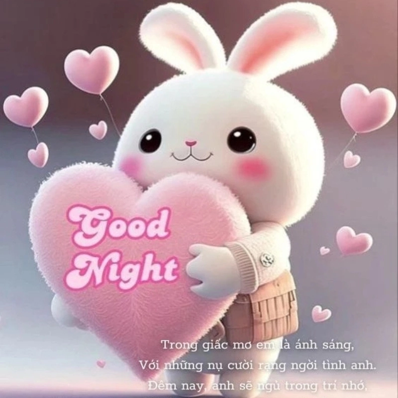 Dễ thương vô cực cùng meme chúc ngủ ngon đáng yêu