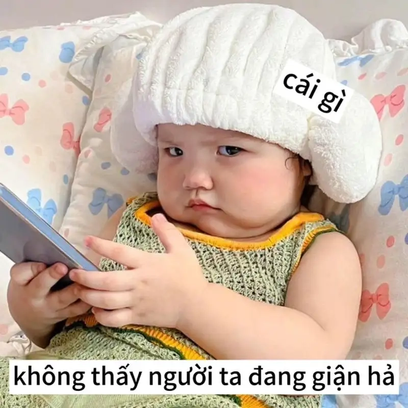 Cưng xỉu với bộ meme ảnh em bé cute cực hot