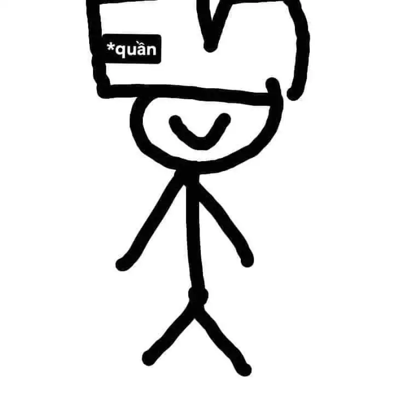 Khi cuộc đời khiến bạn phải đội quần hài hước cute ảnh người que meme
