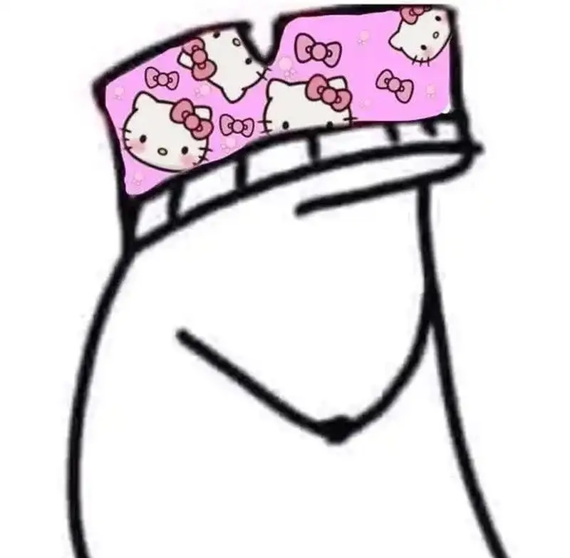 Kết hợp cute và nhục nhã trong meme đội quần hello kitty