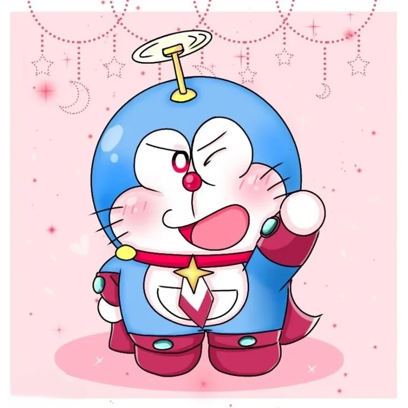 Nhìn mà muốn ôm ngay hình doremon chibi đáng yêu