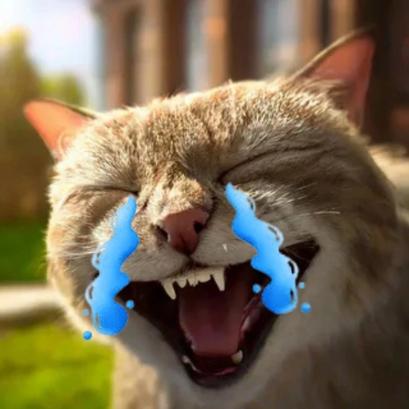 Cảm xúc trào dâng cùng mèo khóc meme viral