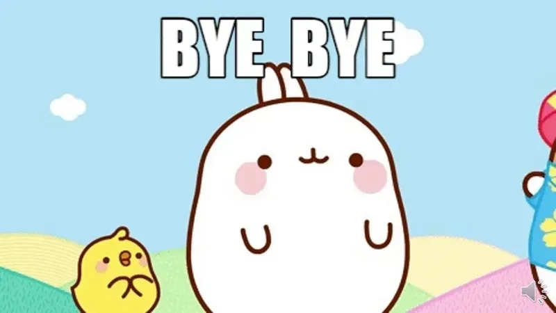 Nhẹ nhàng buông tay với hình bye đầy tinh tế