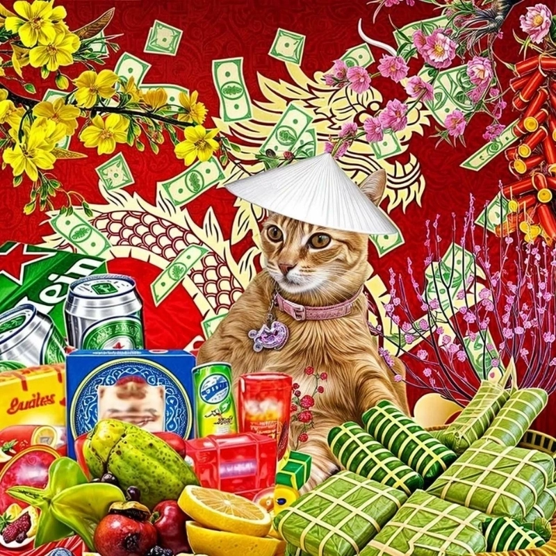 Gửi lời yêu thương qua lời chúc tết meme độc đáo