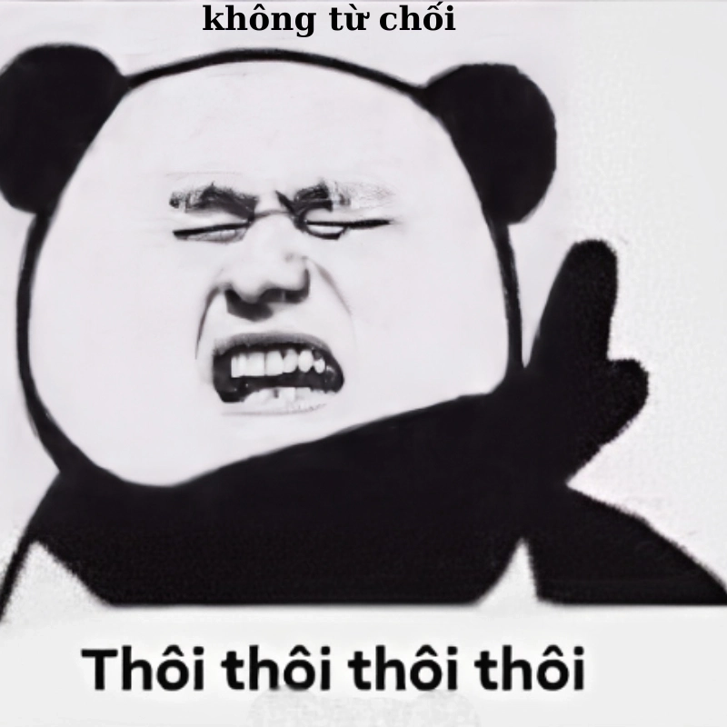 Nhẹ nhàng mà dứt khoát với meme lắc đầu từ chối