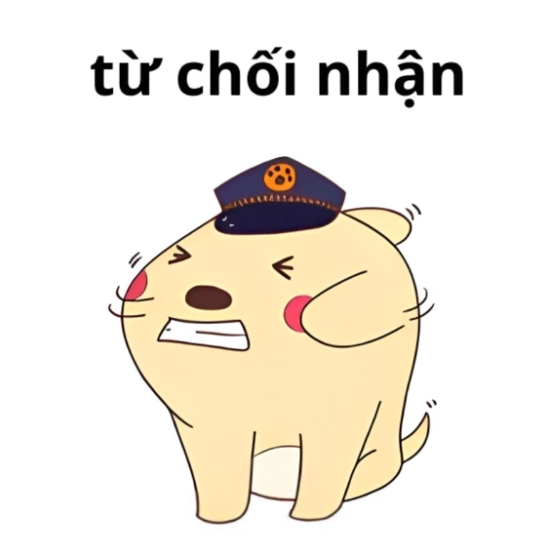 Cá tính cực mạnh trong meme tôi từ chối