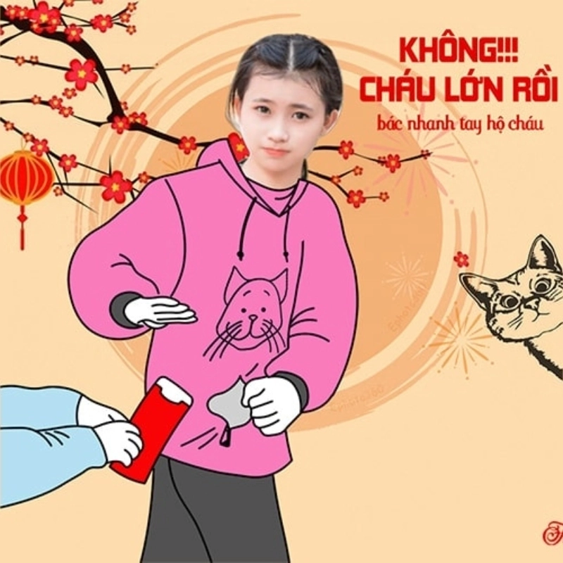 Tết đến đừng quên meme từ chối lì xì cực bựa