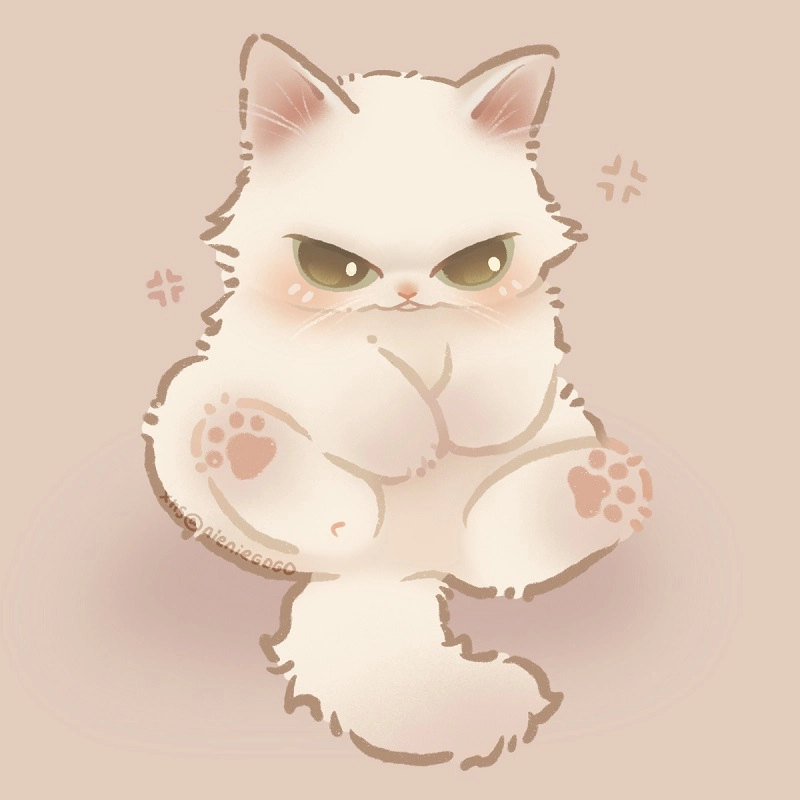 Tuyển chọn đẹp nhất hình ảnh con mèo chibi cute