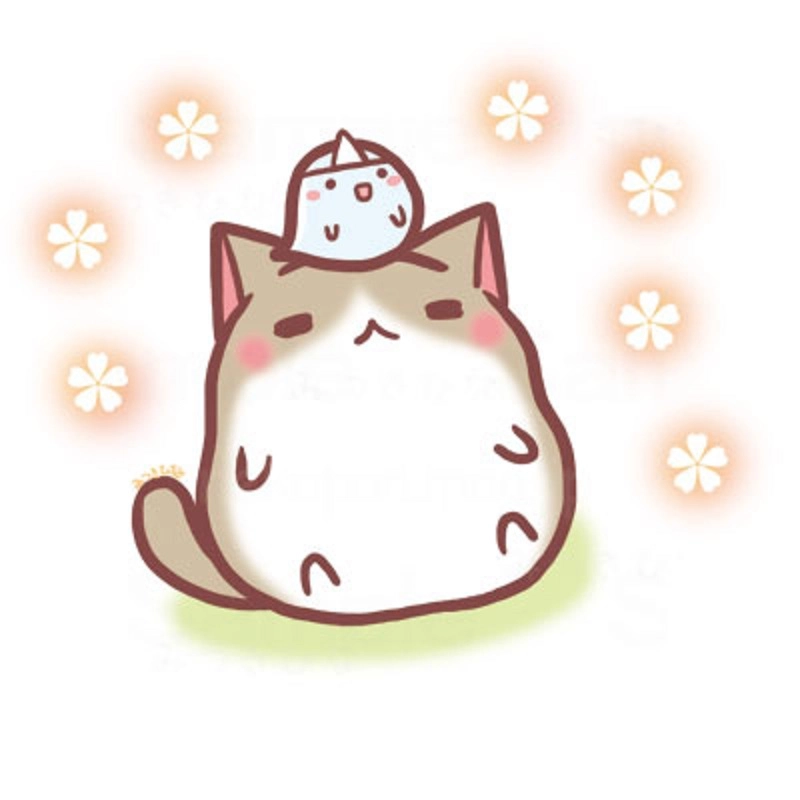 Bộ hình mèo vàng chibi vui nhộn cho bạn tải về