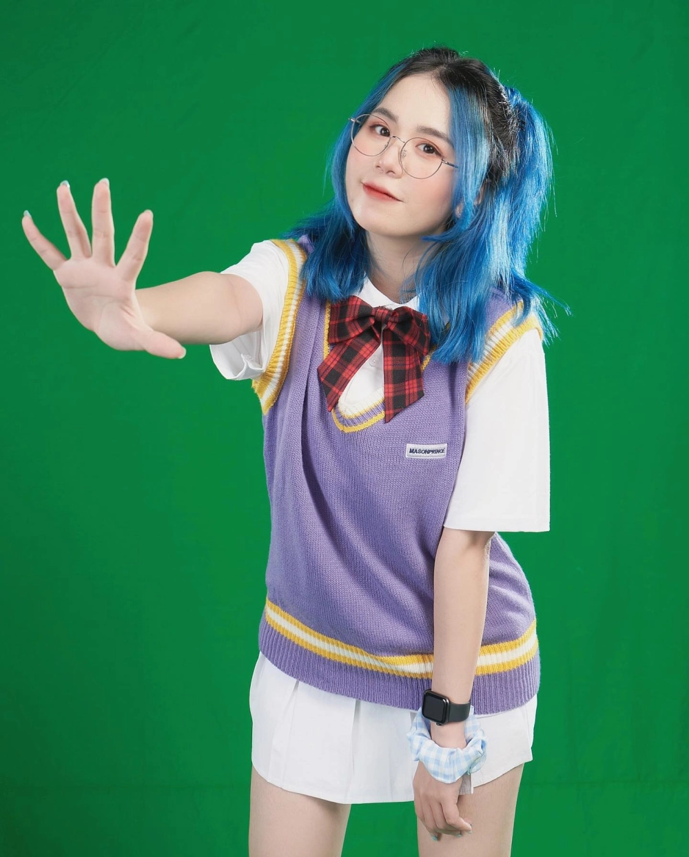 Ảnh tạo hình Mèo Simmy ngầu đầy cá tính trong game.