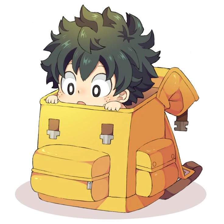 Midoriya chibi hình ảnh nhỏ nhắn nhưng đầy nghị lực