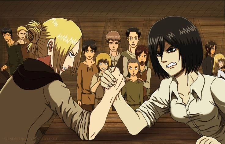 Annie vs Mikasa trận chiến nữ thần tàn khốc